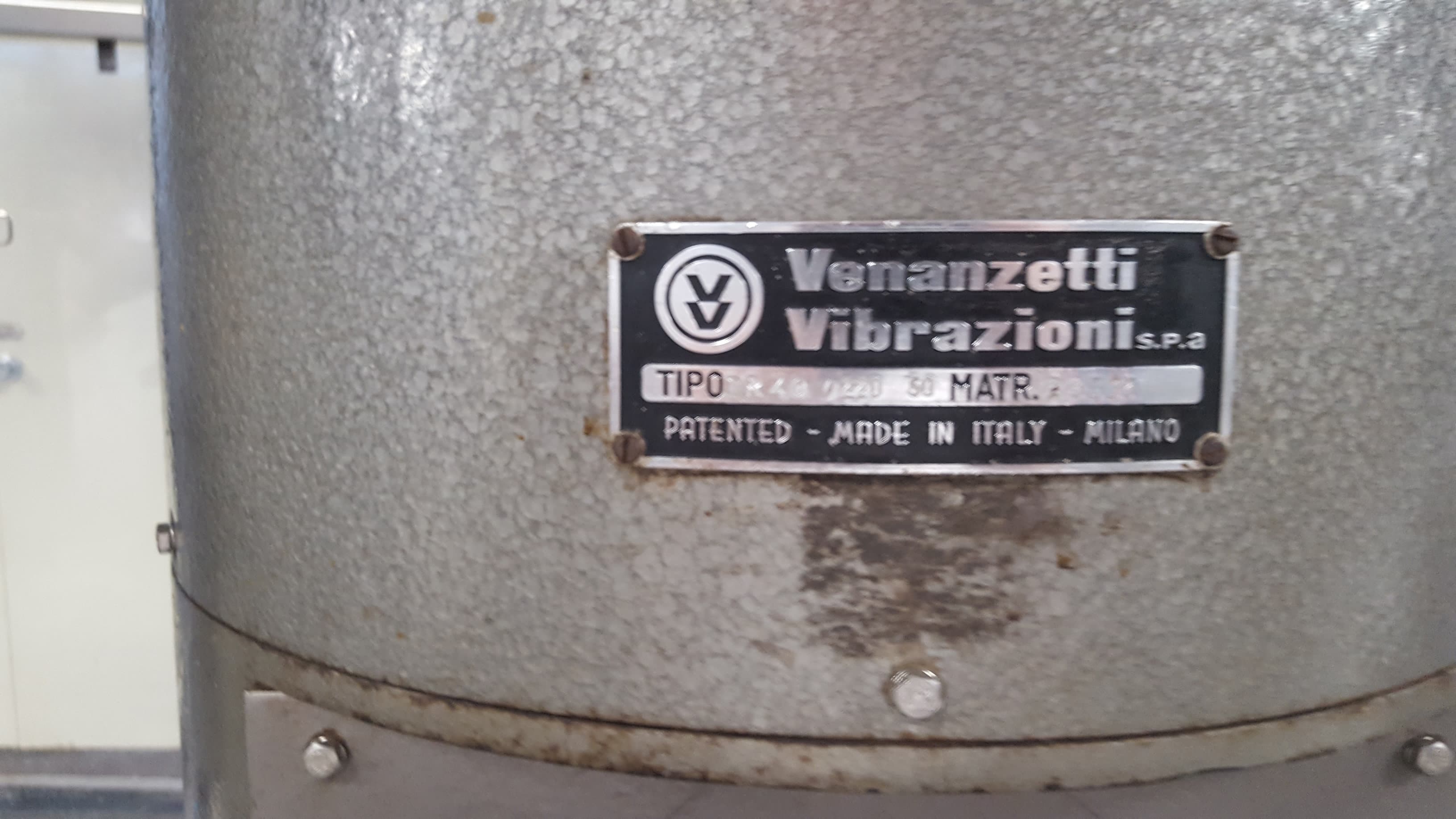 Placa de identificación of Bertolaso Sigma 103