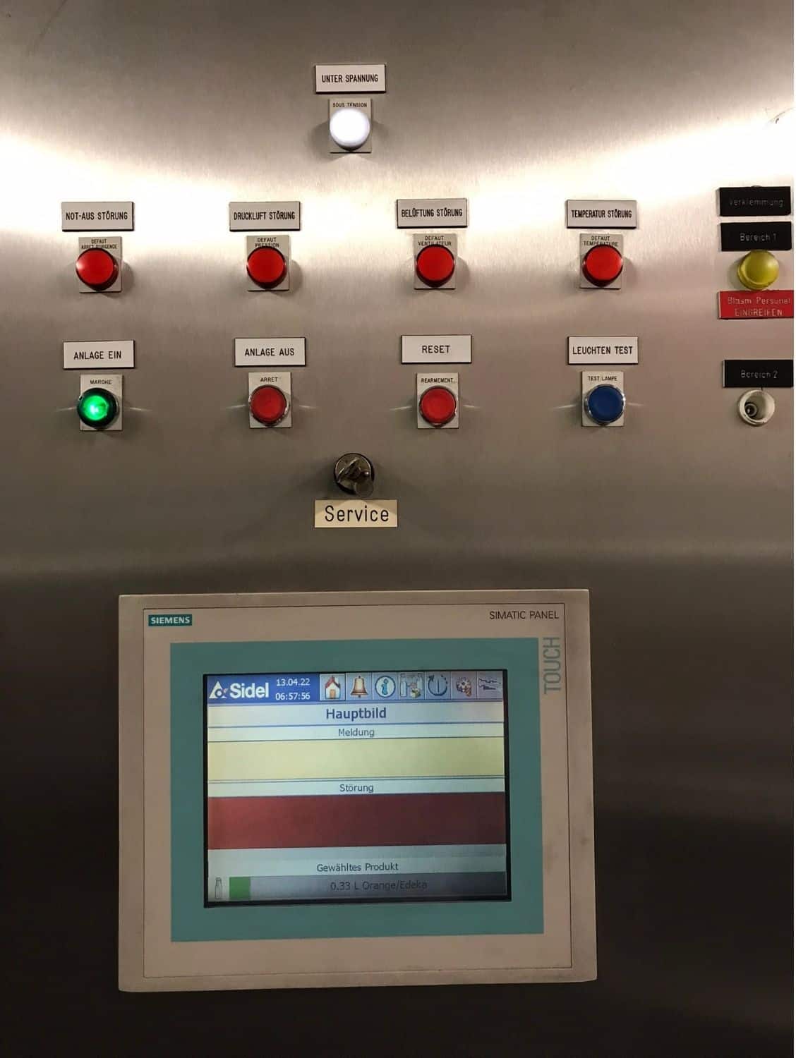Unidad de control of SIDEL SBO 10