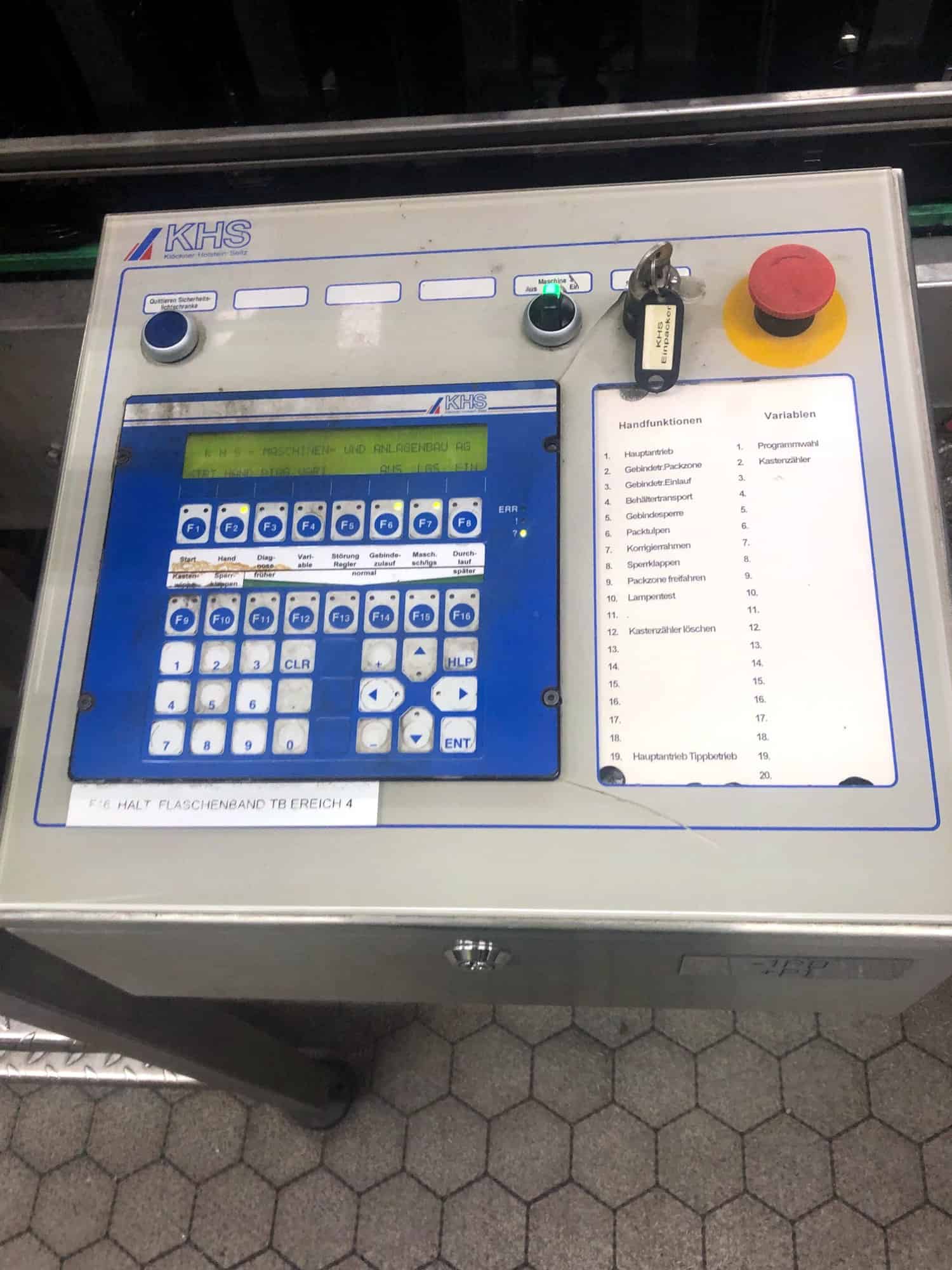 Unidad de control of KHS INNOPACK