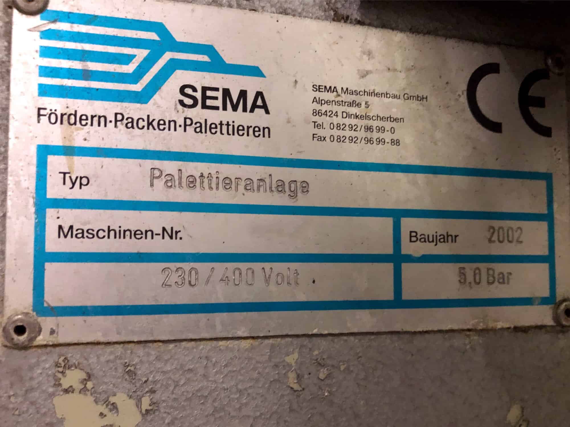 Placa de identificación of SEMA -