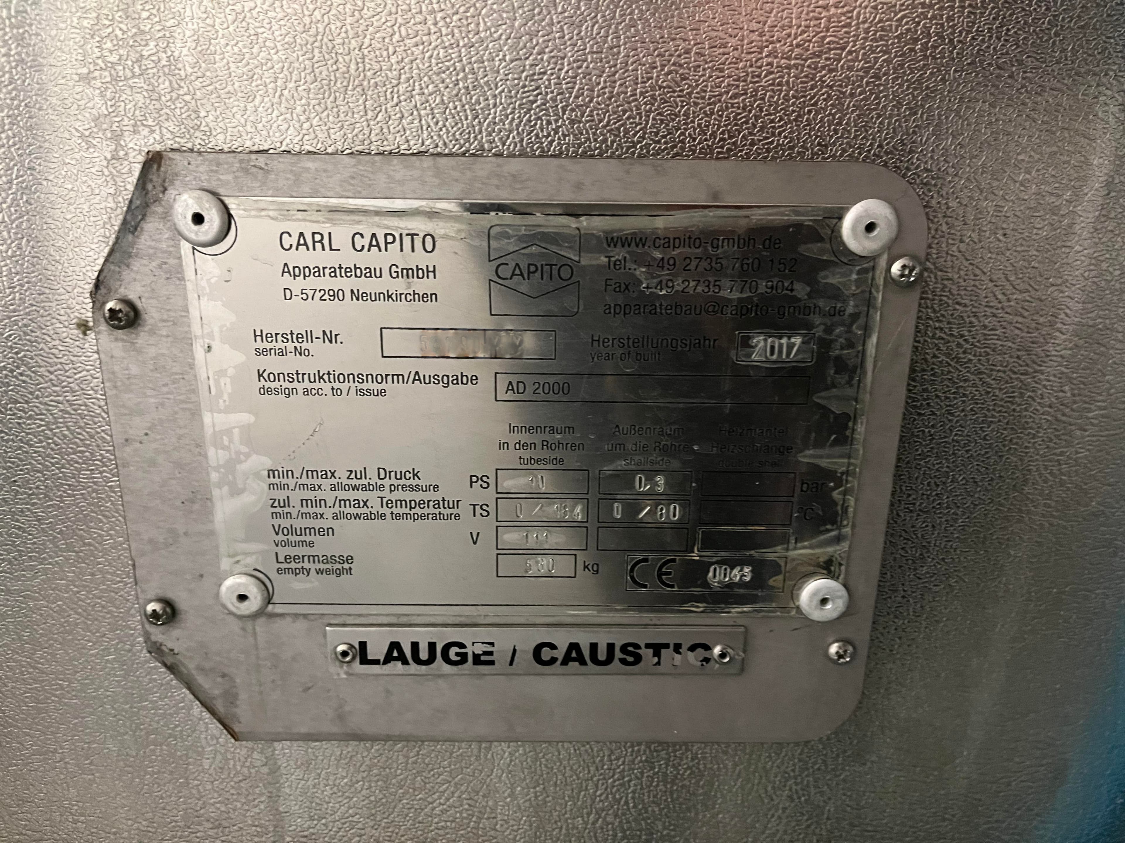 Placa de identificación of GM Gera ARCADE GEL3-RV1-340/95