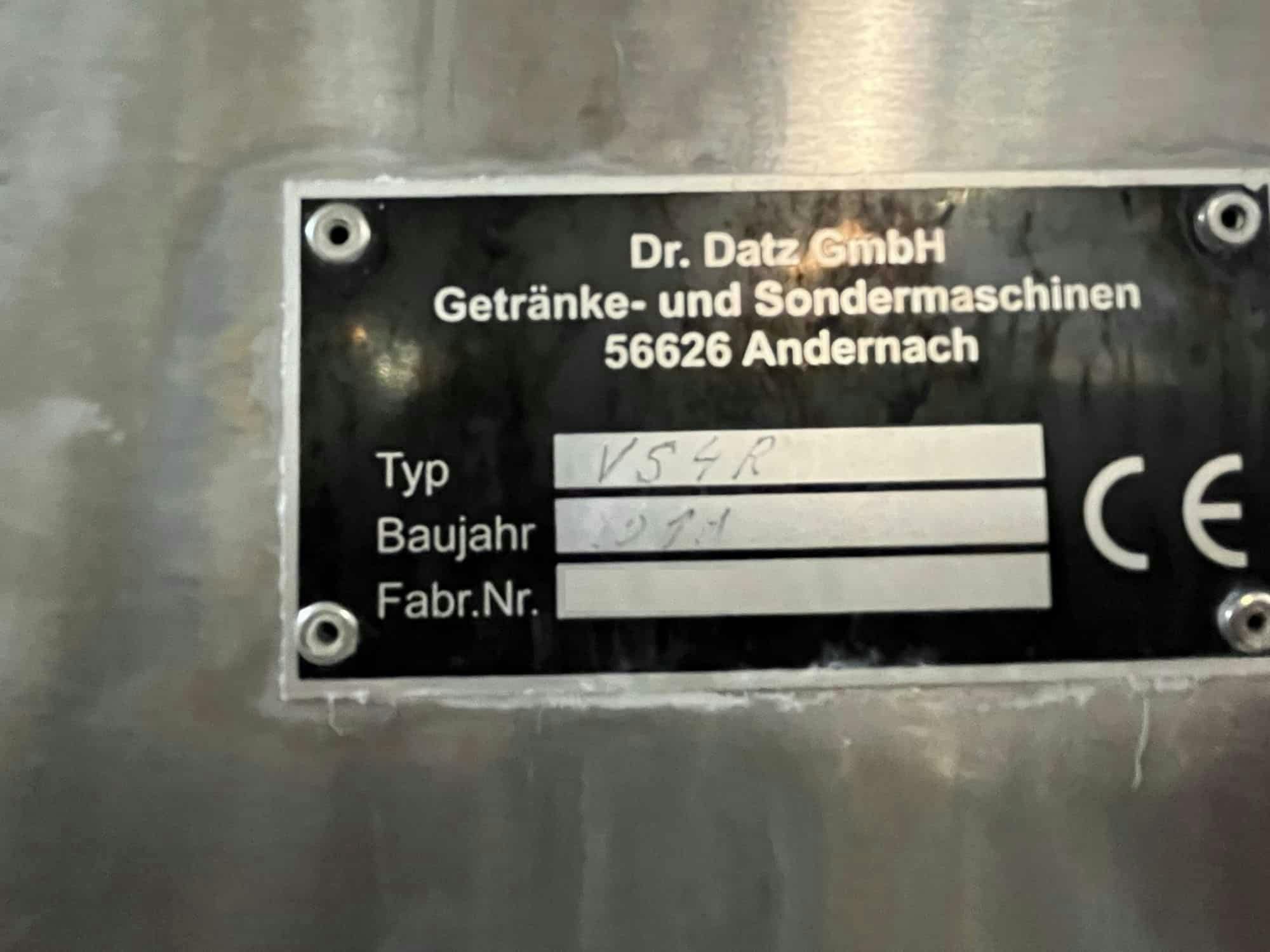 Placa de identificación de Dr. Datz GmbH Getränke- und Sondermaschinenbau VS4R
