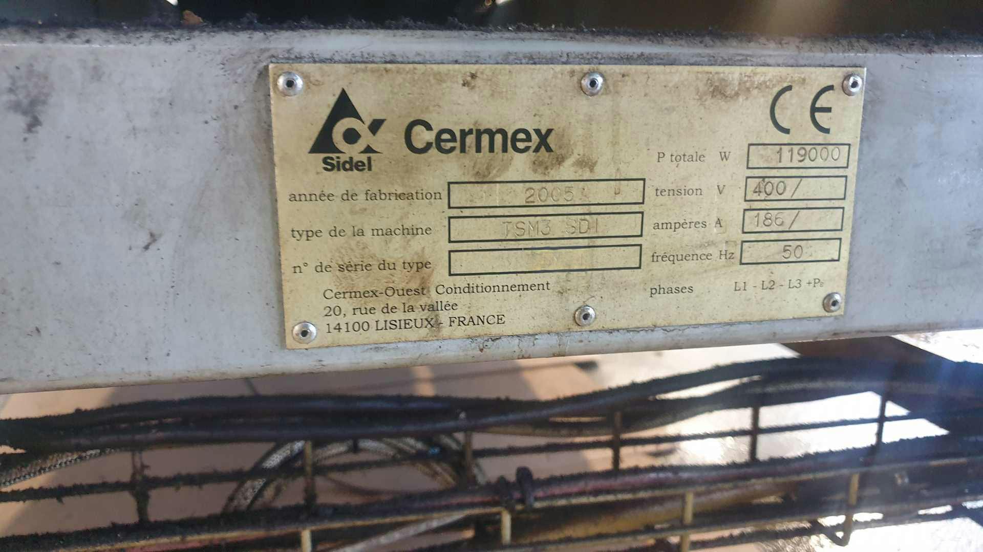 Placa de identificación of SIDEL CERMEX TSM3 SDI